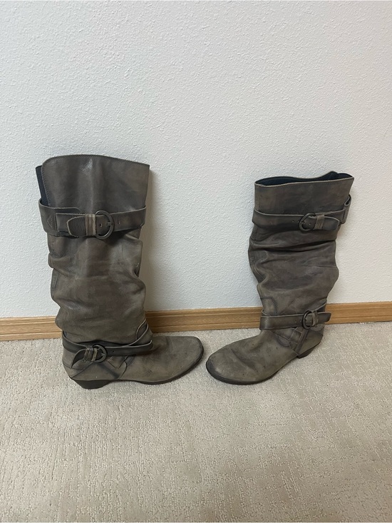 PIKOLINOS Shoes - Pikolinos knee high Slouchy Buckle Boots in gray. Women’s size 39
